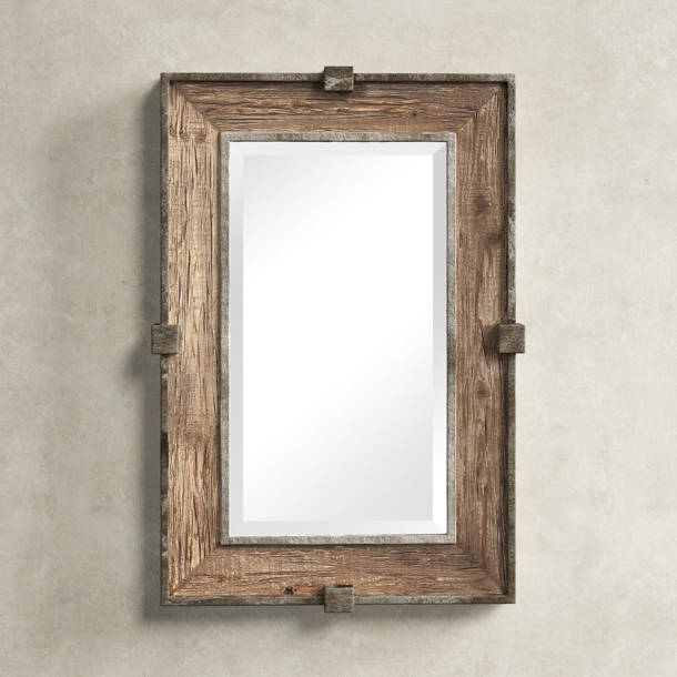 Laurel Foundry Modern Farmhouse Neace Rectangle Wood Wall Mirror & Reviews | Wayfair